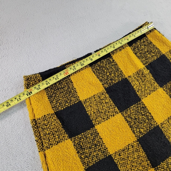 Forever 21 Yellow and Black Checkered Women's Skirt - Picture 4 of 6